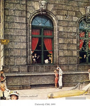 Norman Rockwell Painting - university club Norman Rockwell